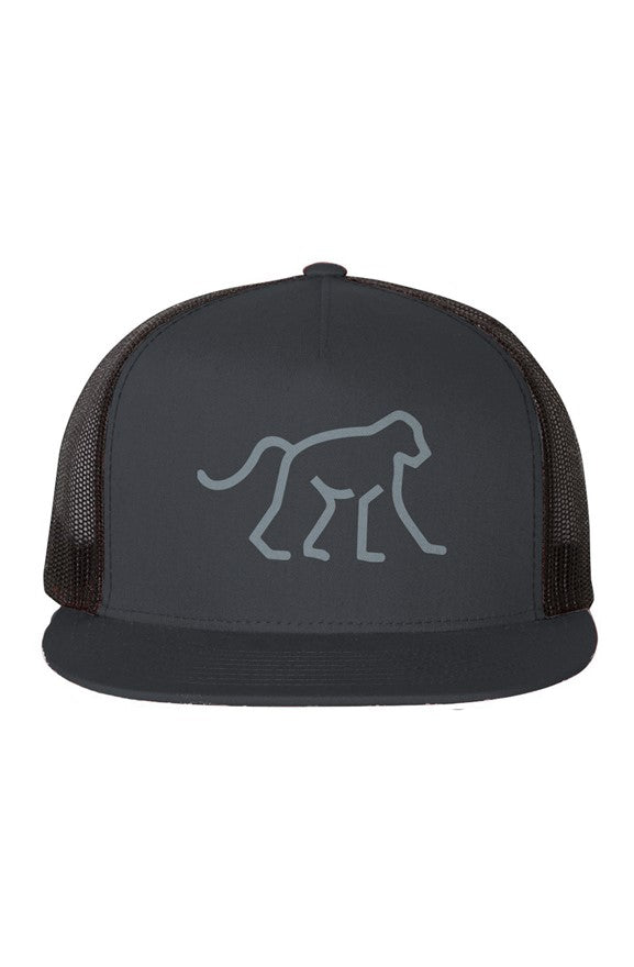 Black-Mesh-Five-Panel-Trucker-Cap