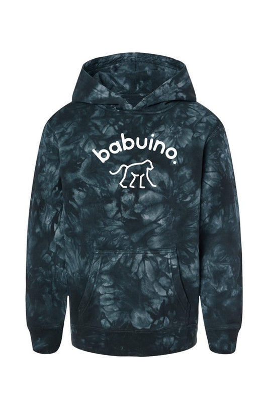 Youth Black Tie Dye Hoodie